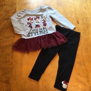 Minnie Mouse outfit size 2t